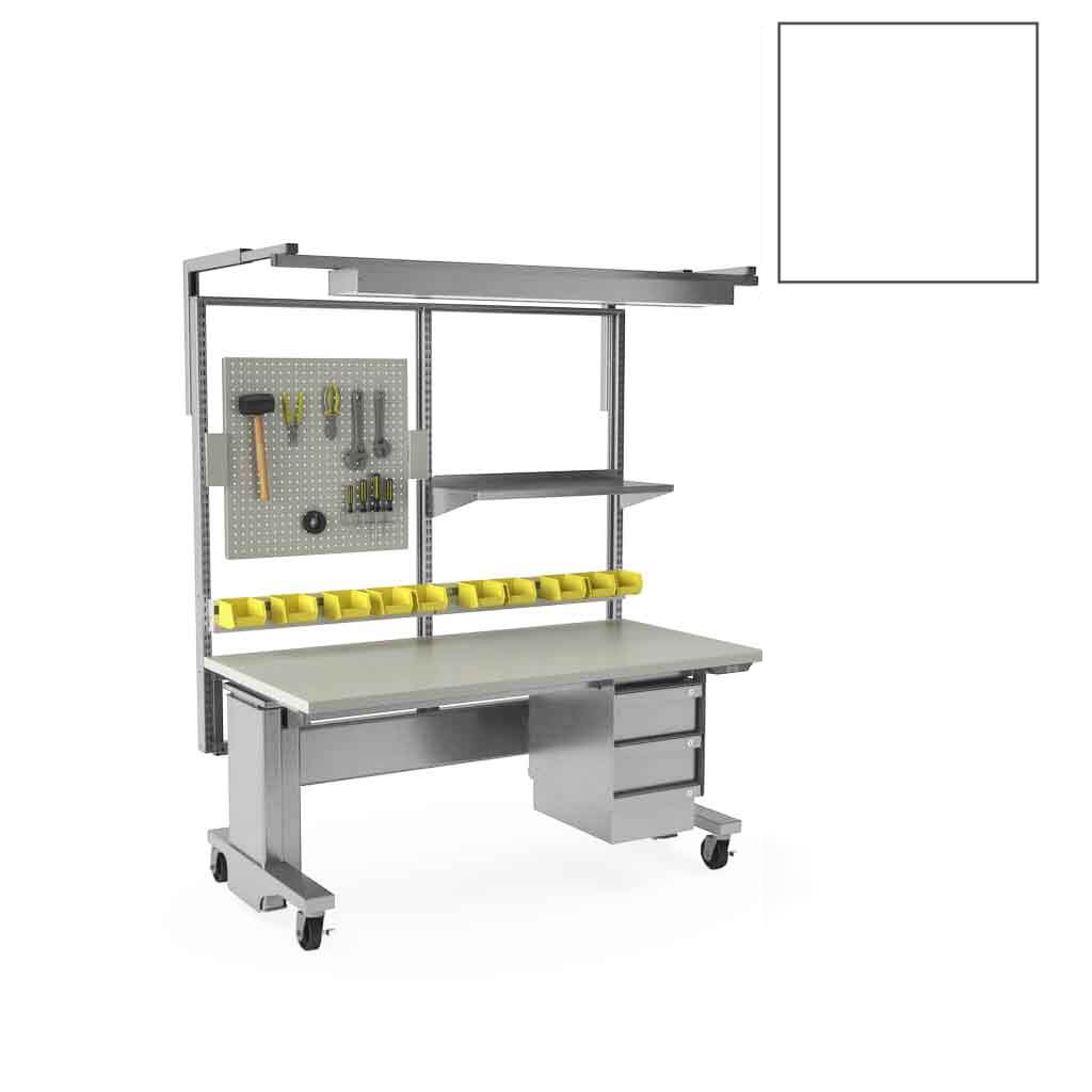 Industrial workbench CUB WT 3060 SLM DDF WHI BT