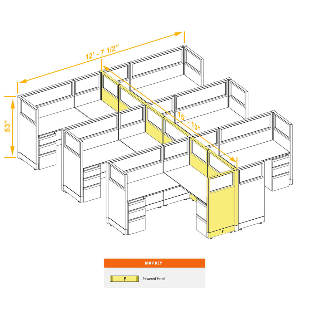 Modular furniture CUB 6 53 P 56 G PSO