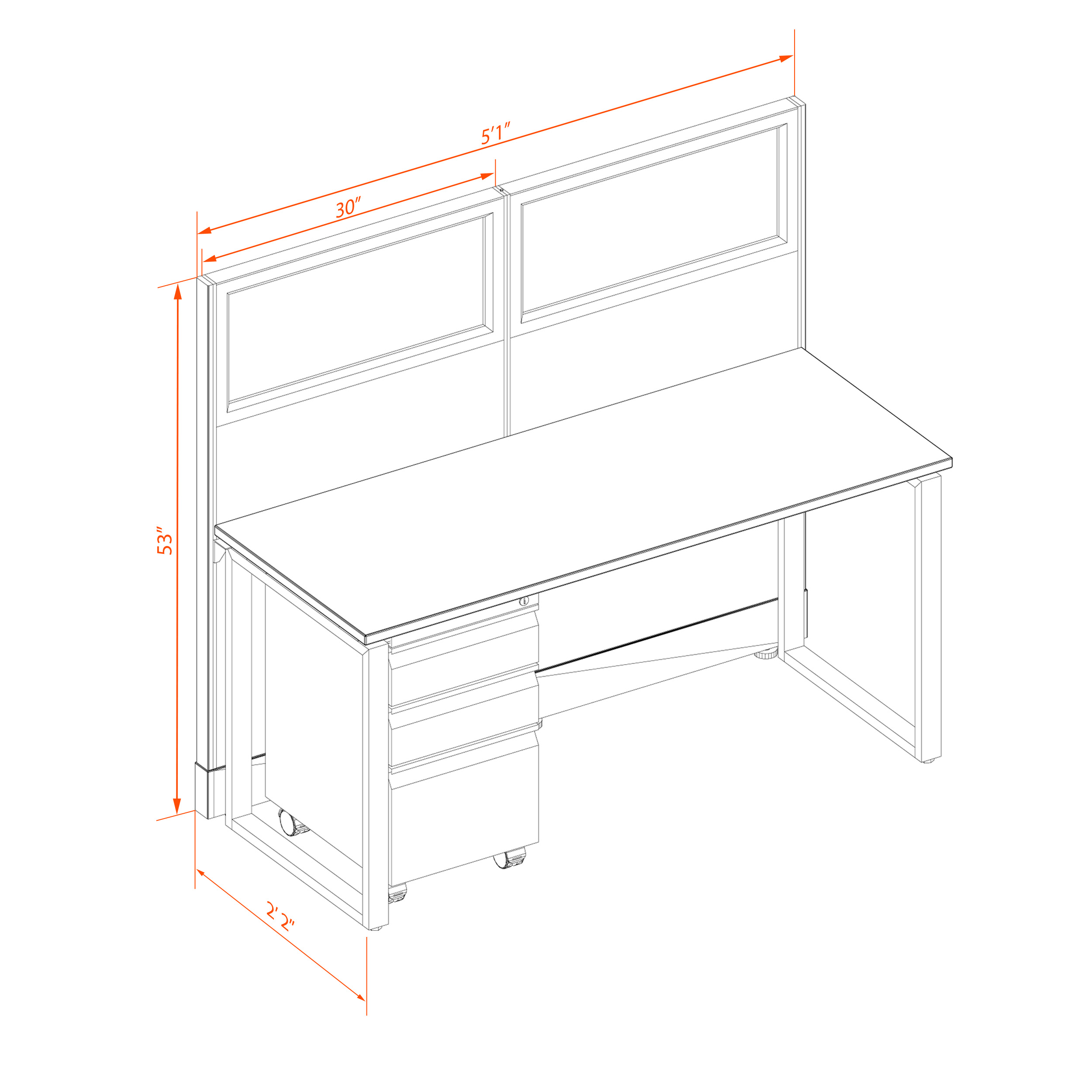 Office benching systems 52s53 1