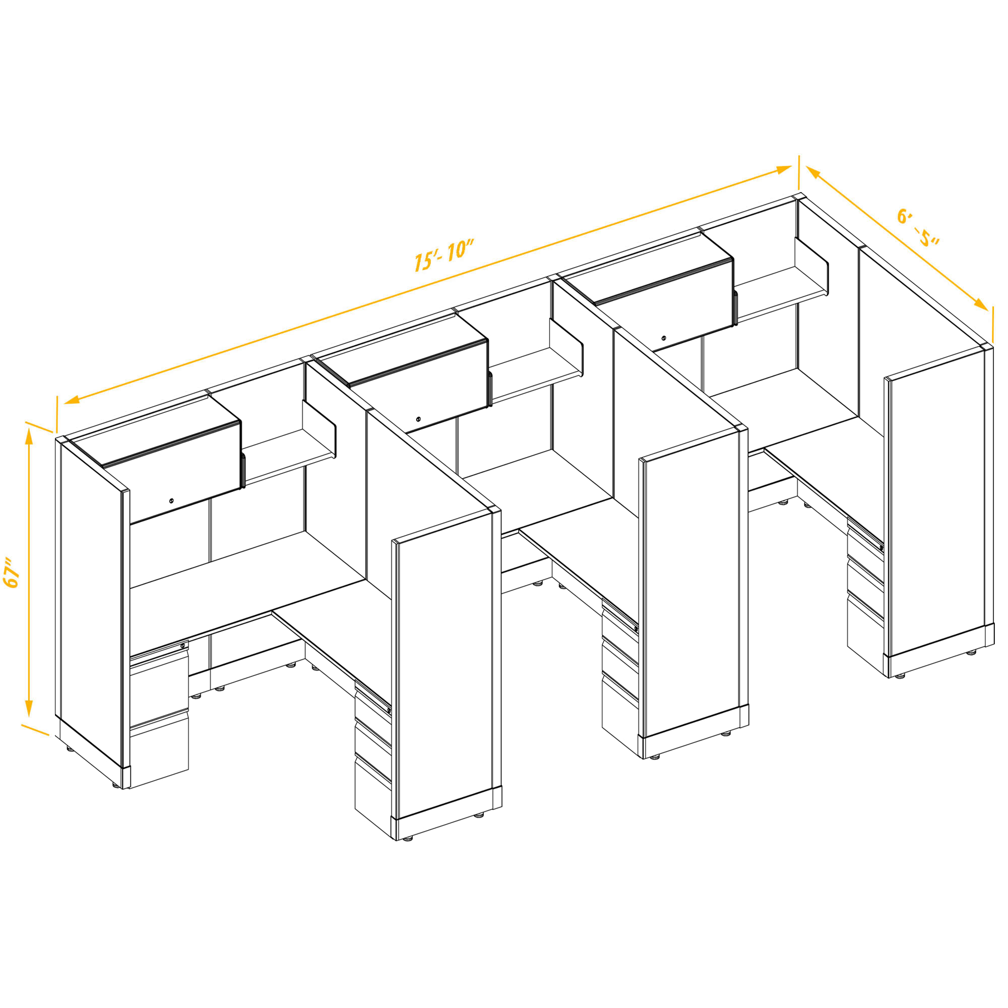 Office workstations CUB 3 53 67 56 PSO 1 2 3