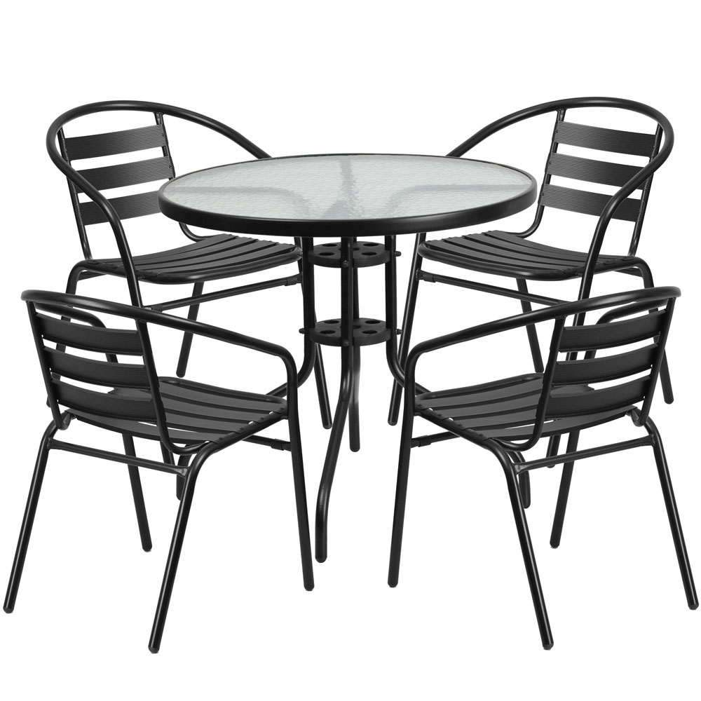 Patio table and chairs deck furniture sets