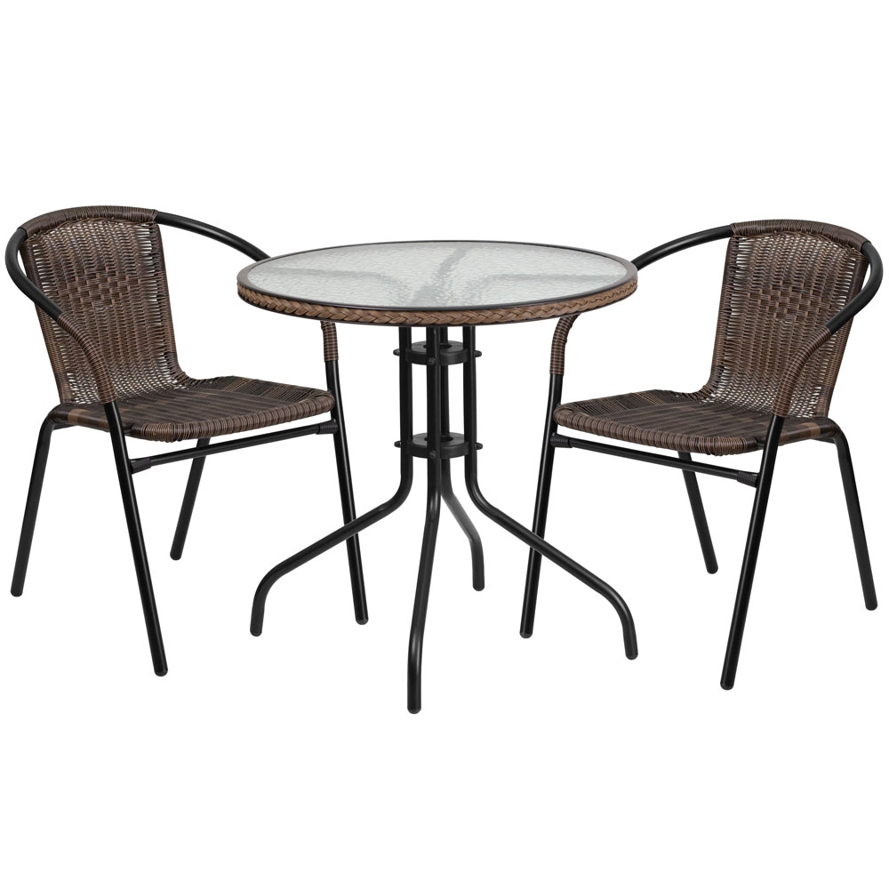 Patio table and chairs rattan table and chairs set