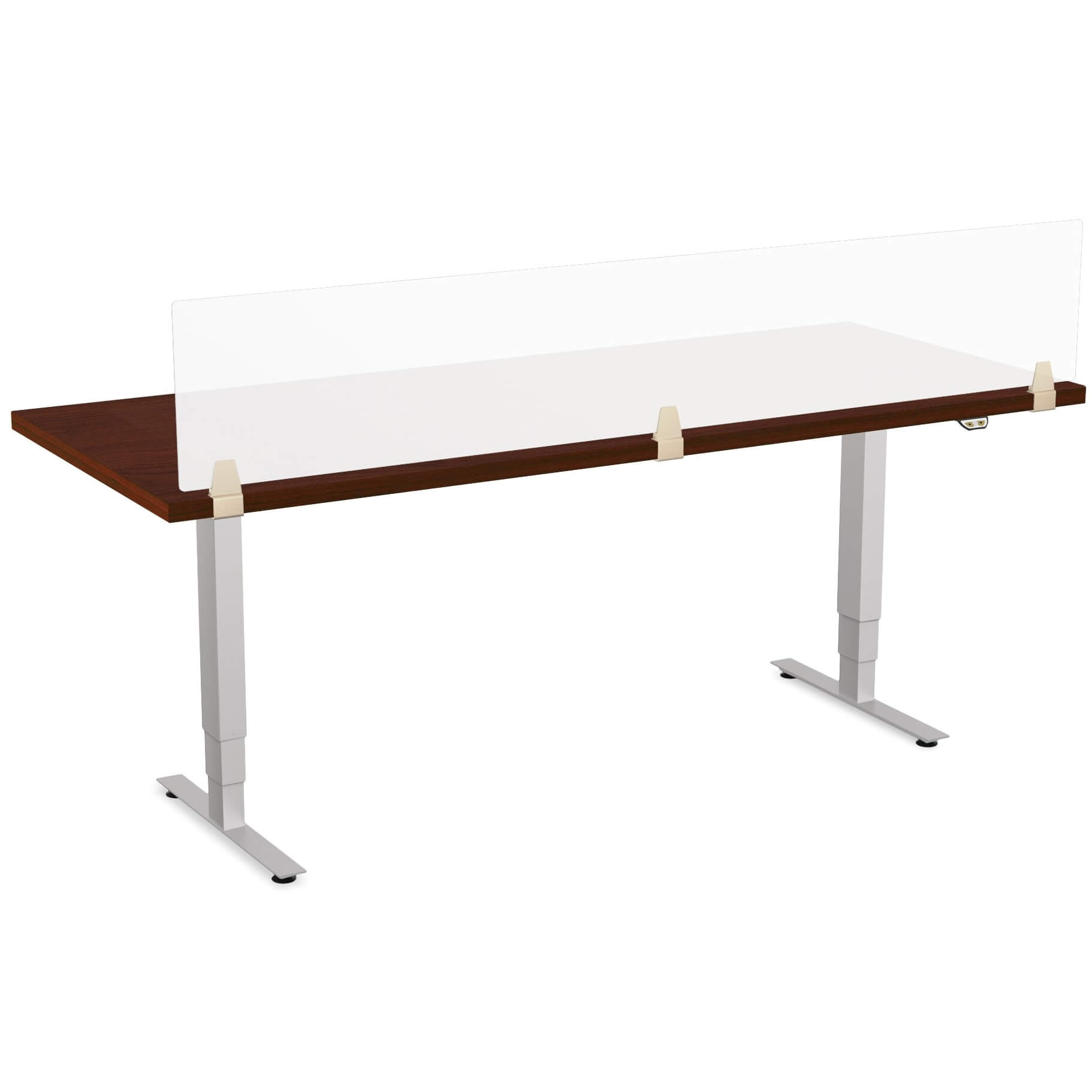 Sit stand desk height adjustable office table 1 2 3