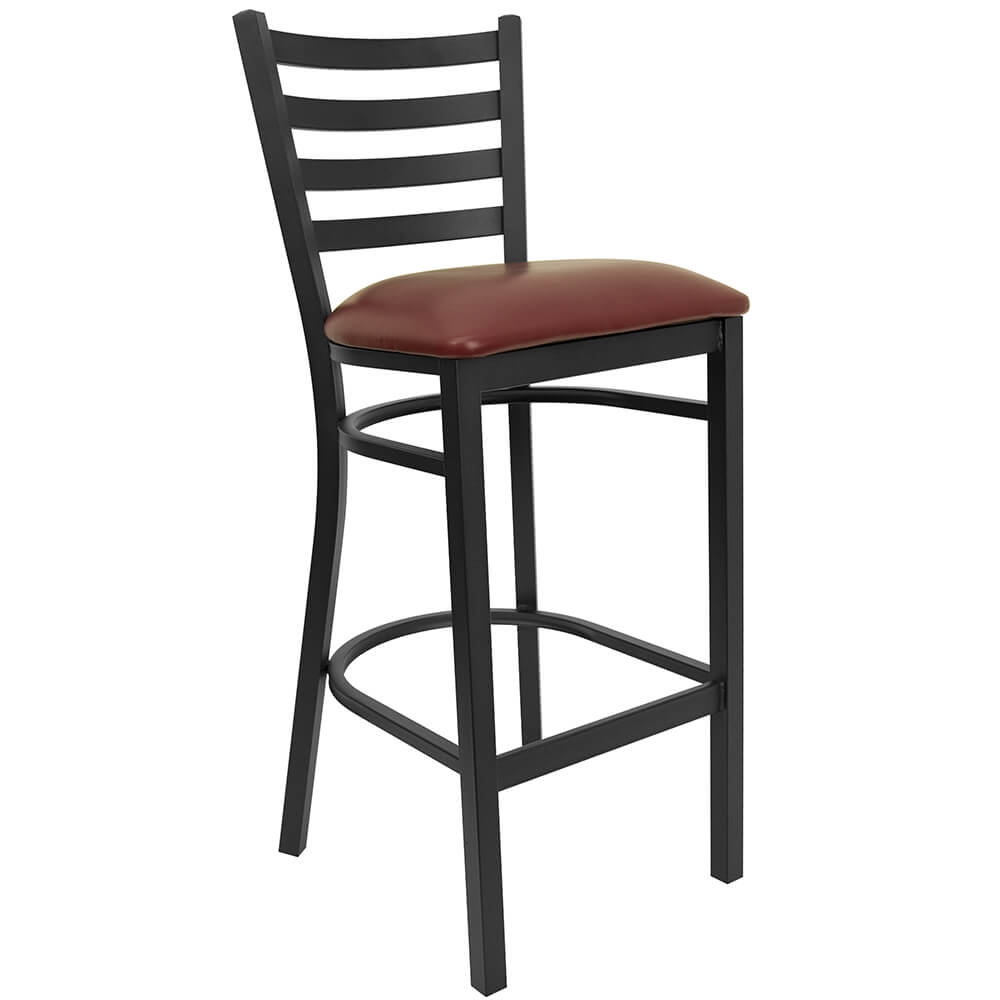 Cafe Chairs - Benedict Tall Bar Stools with Backs