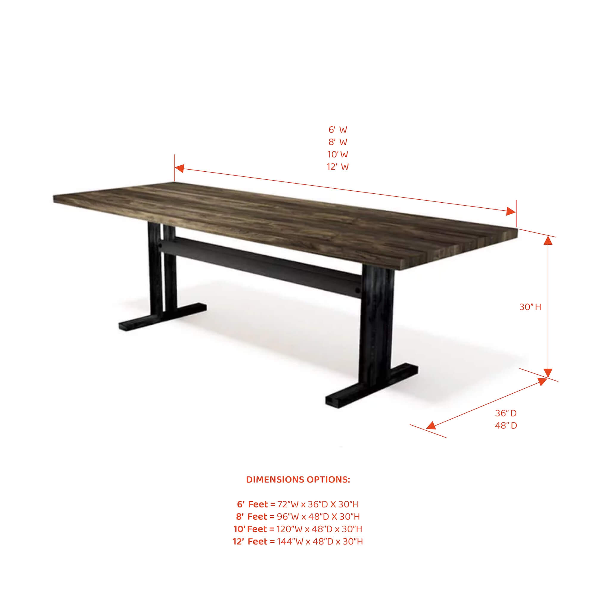 Conference room tables conference table id4 industrial conference table measures 1