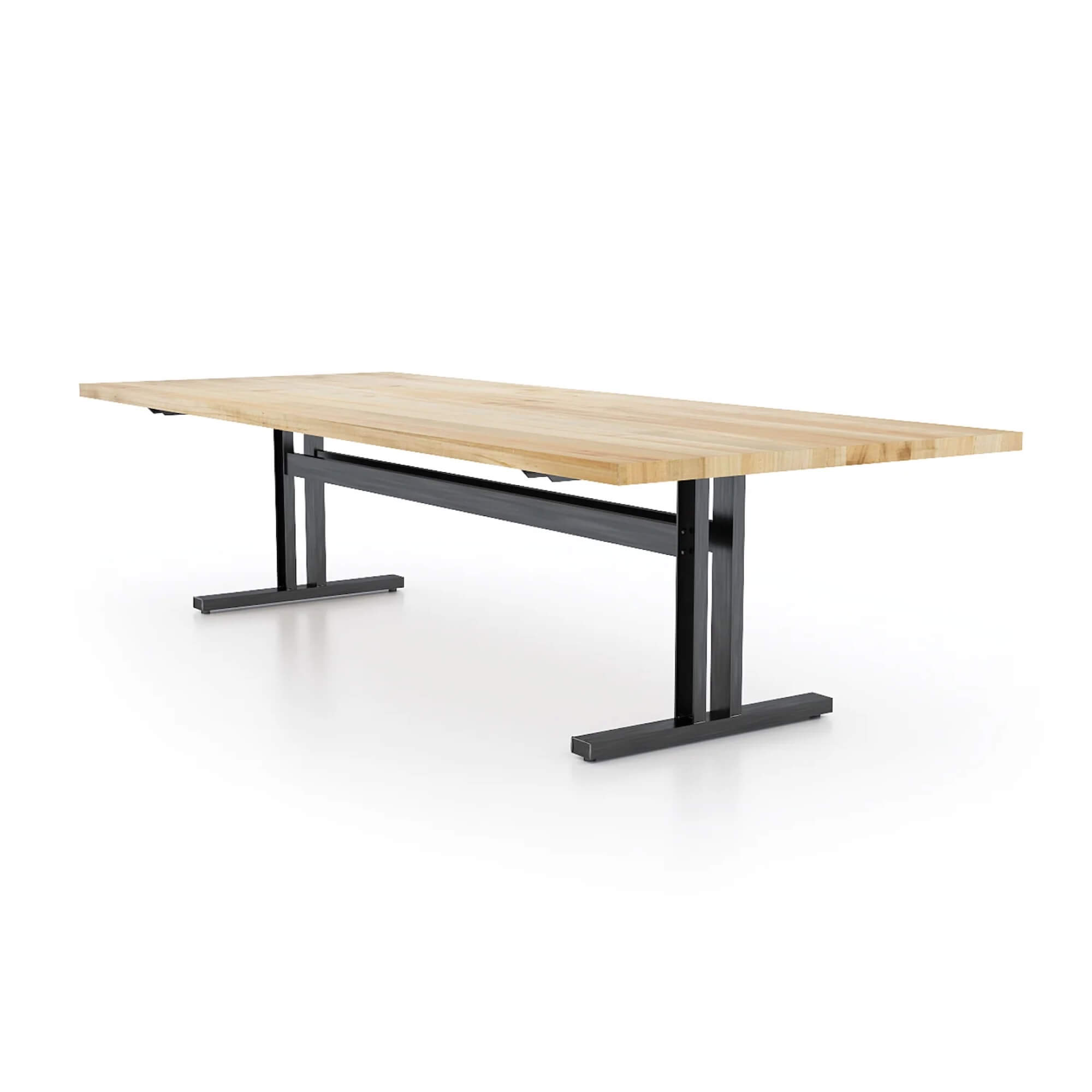 Conference room tables conference table id4 industrial conference table natural angle view