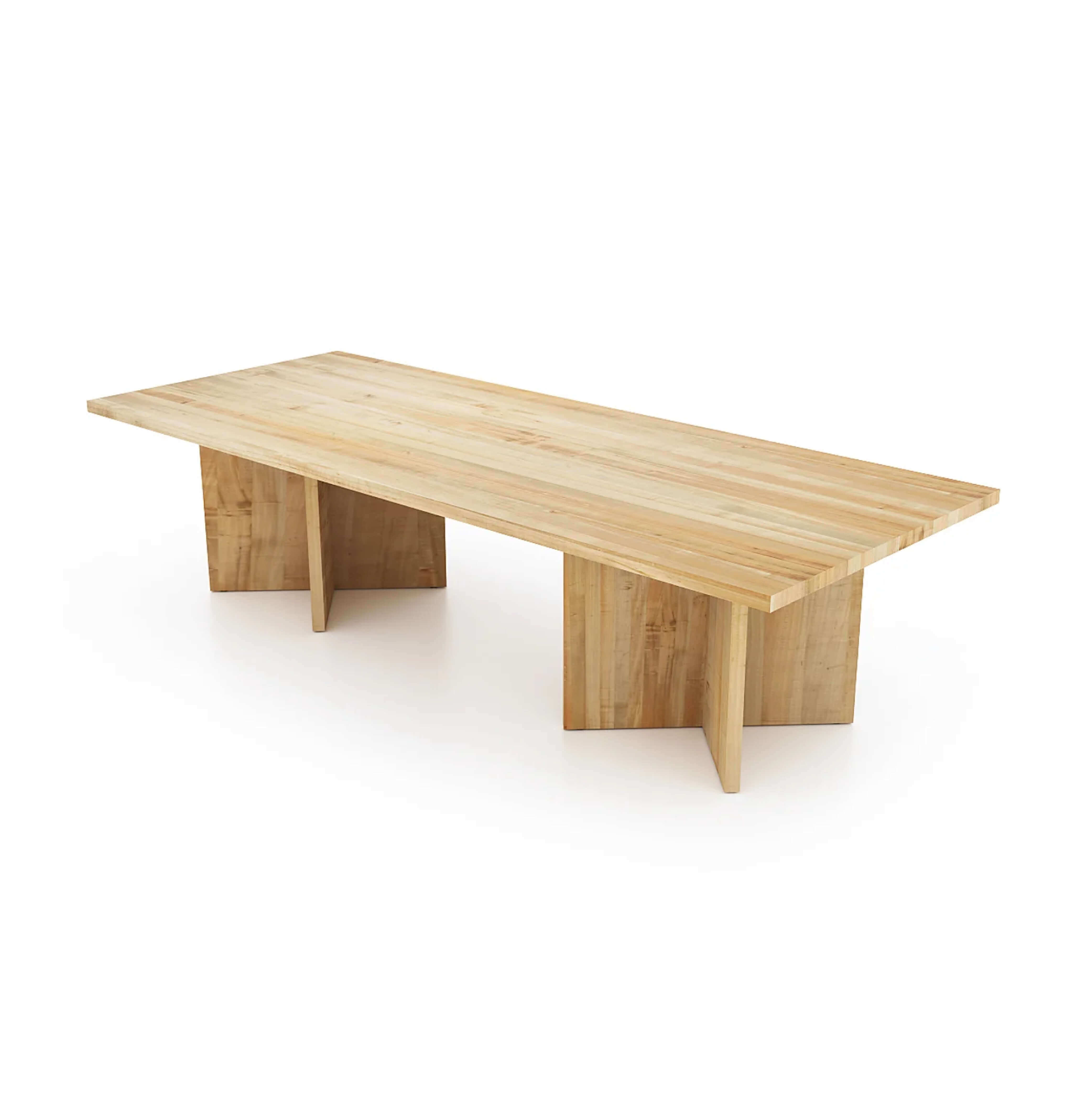 Conference room tables conference table id5 industrial conference table angle view natural