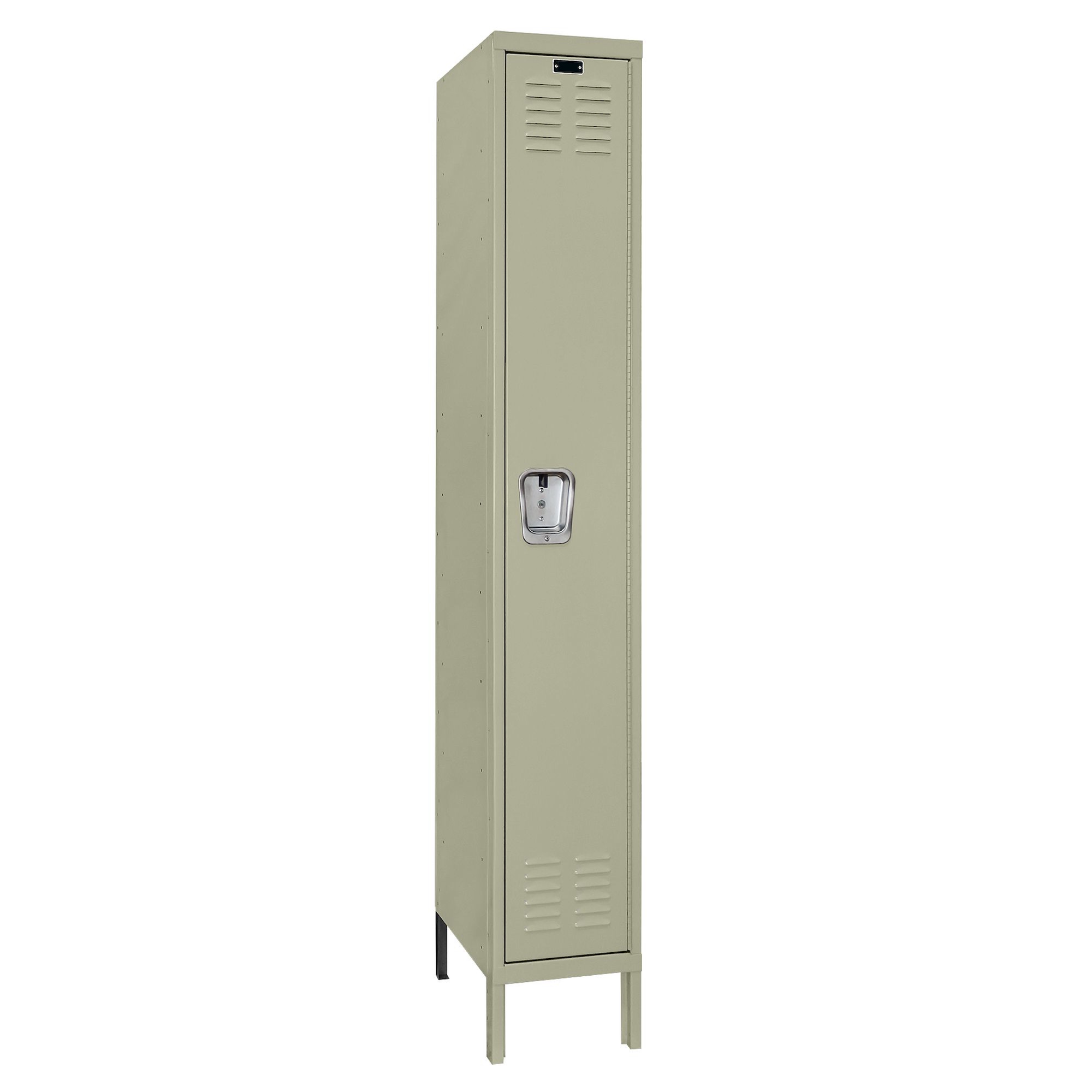 Employee lockers metal lockers wardrobe lockers 1w 1t tan angle view