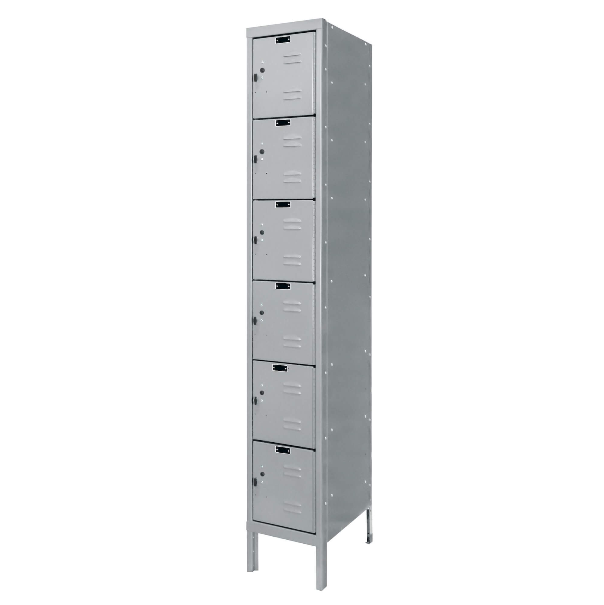 Employee lockers metal lockers wardrobe lockers 1w 6t wardrobe lockers light gray angle view