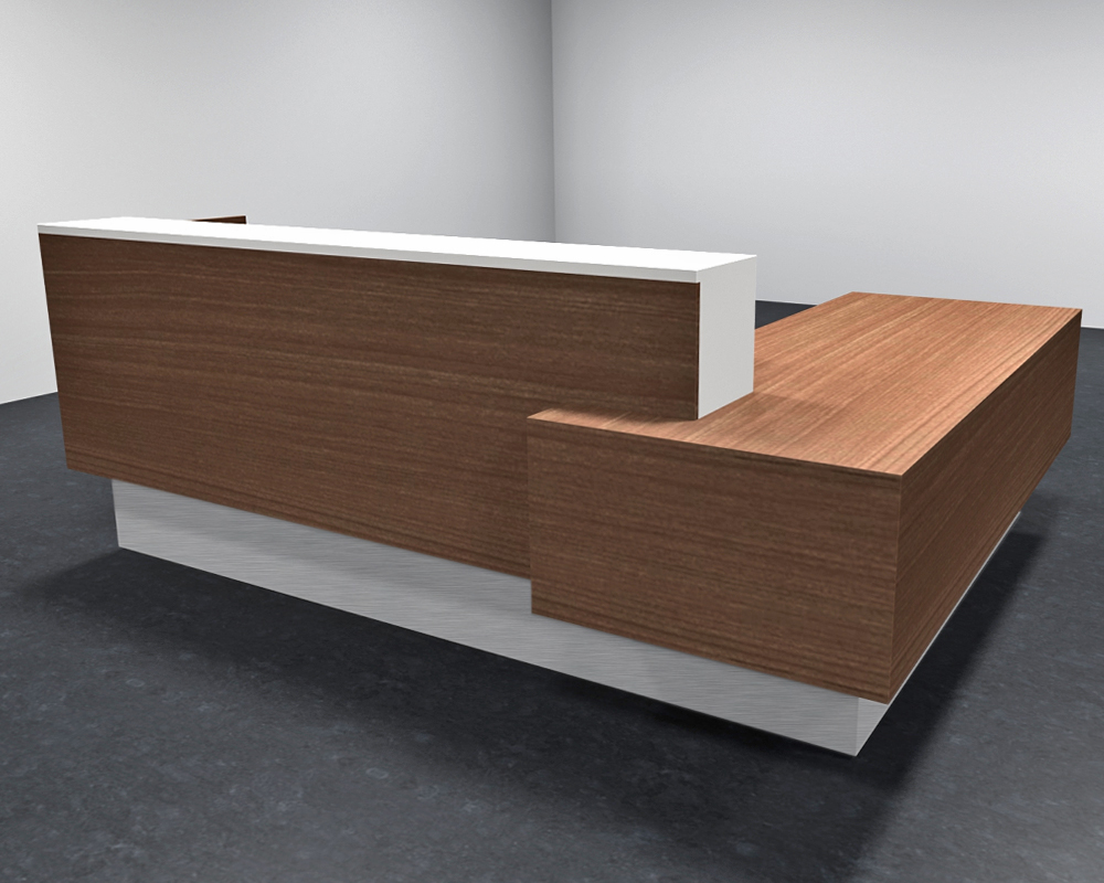 L Shape Reception Desk Enchant Modern Reception Counter