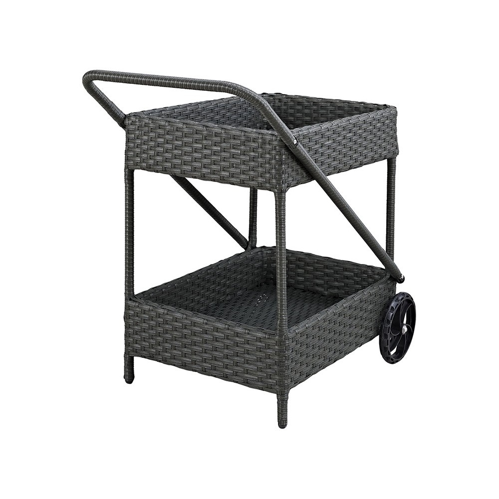 Patio beverage cart rear view