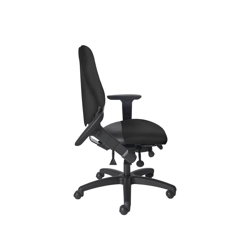 Big&tall office chairs heavy duty office chairs backrest office chair side and swing armrest view