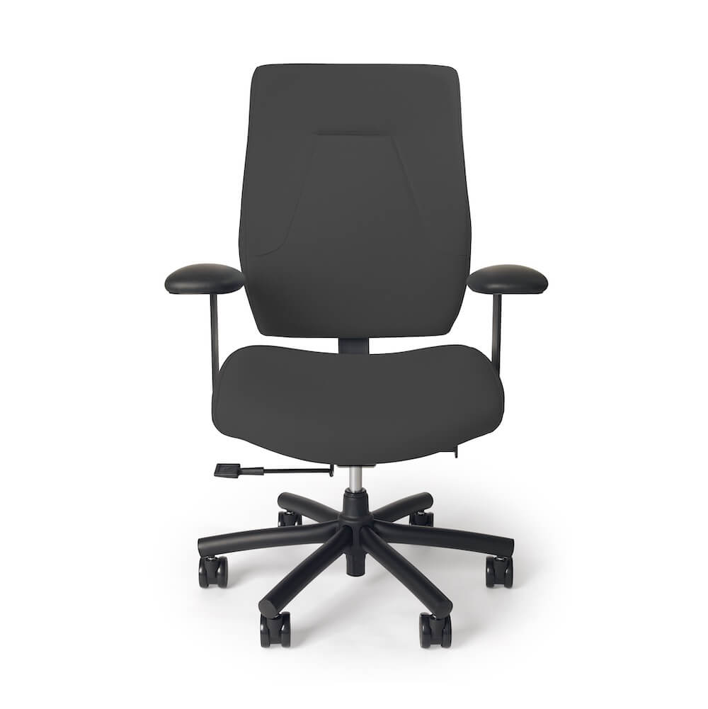 Big and tall office chairs big and tall executive office chairs heavy duty ergonomic office chair e500 black fabric front view