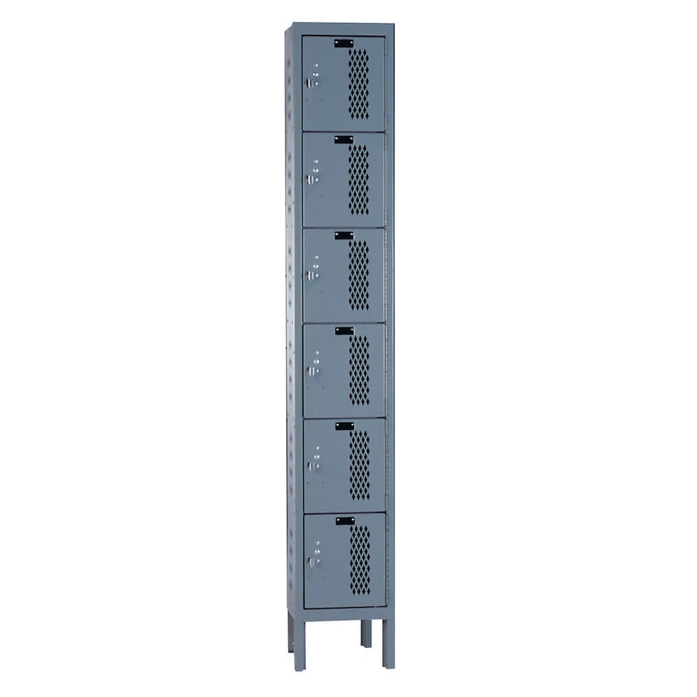 Employee lockers metal lockers ventilated lockers dark gray 1W 6T