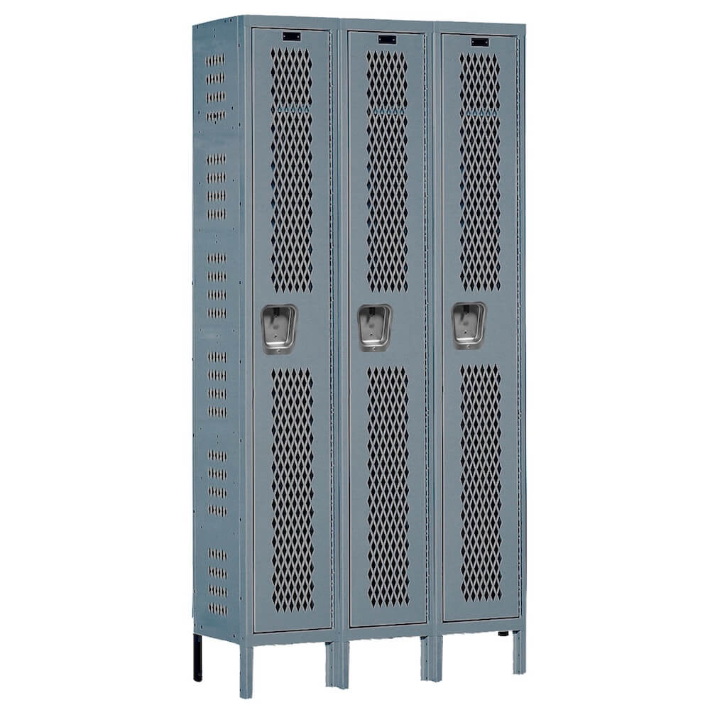 Employee lockers metal lockers ventilated lockers dark gray 3W 1T