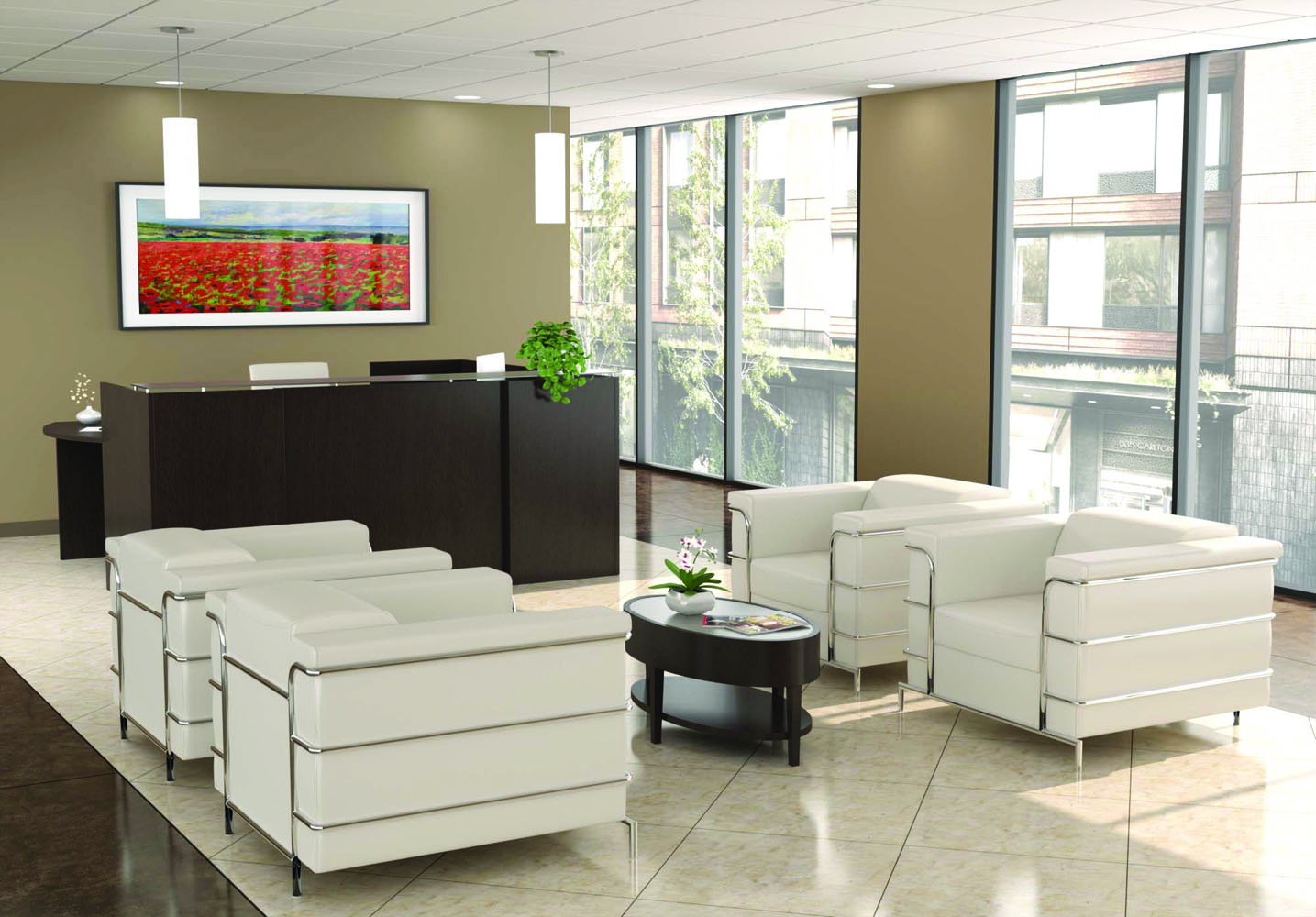 Office Lobby Design - Reception Area Furniture - Office Furniture Sets